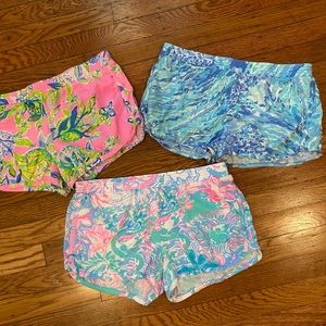 Lilly Pulitzer Girls Cecile Shorts Bundle - Size XL